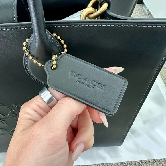 COACH Ace Tote 35 – Brass/Black | Brand New w/ Dust Bag - Picture 4 of 6